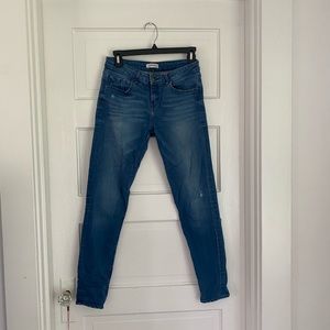 Zara mid/low rose skinny stretch jeans.